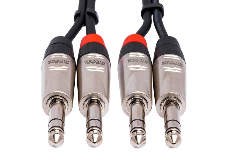Hosa HSS-010X2 Pro Stereo Interconnect, Dual REAN 1/4 Inch TRS to Same, 10 Feet - Image 4